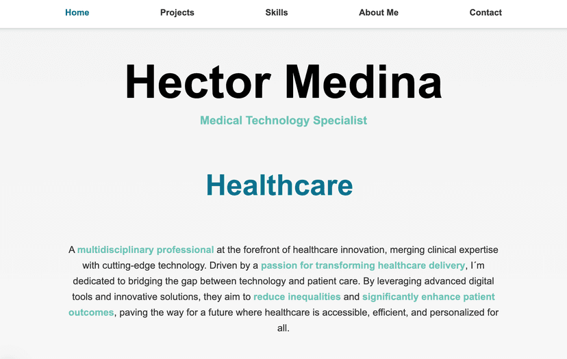 Personal Portfolio Website
